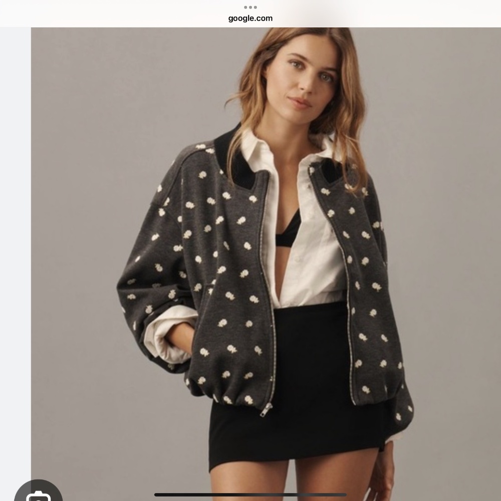 Anthropologie MAEVE Bomber Bubble Jacket XL.   Seriously cute!